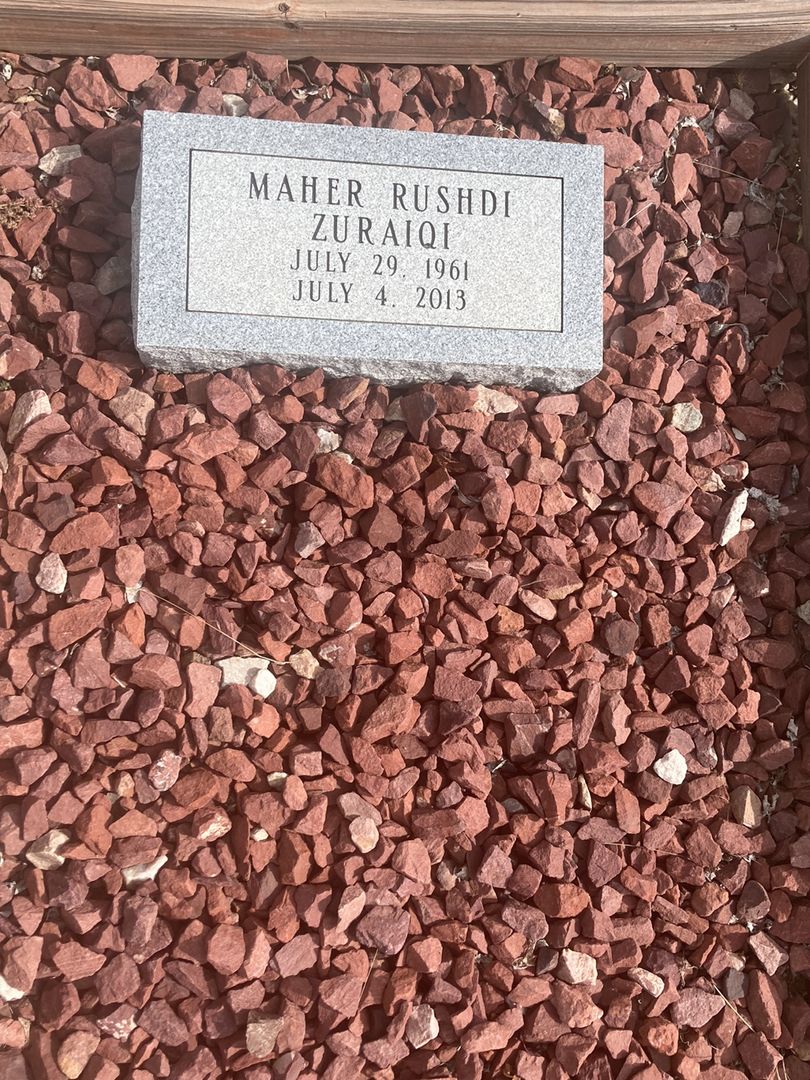 Maher Rushdi Zuraiqi's grave. Photo 1