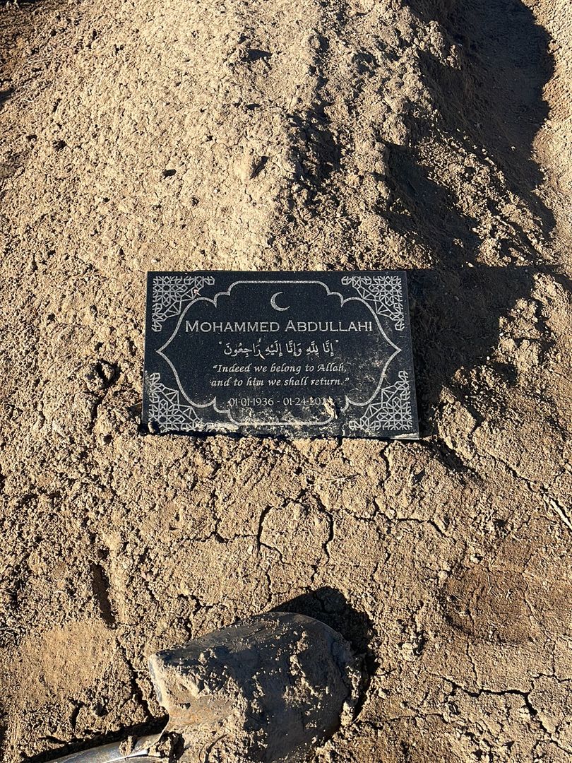 Mohammed Abdullahi's grave. Photo 1