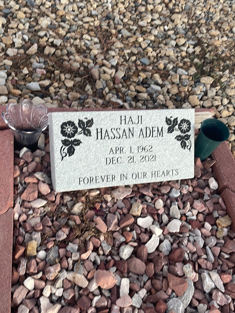 Haji Hassan Adem's grave. Photo 1