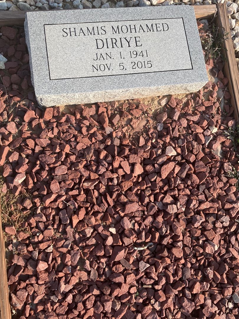 Shamis Mohamed Diriye's grave. Photo 1