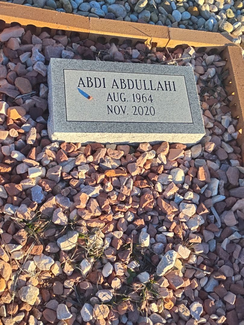 Abdi Abdullahi's grave. Photo 1