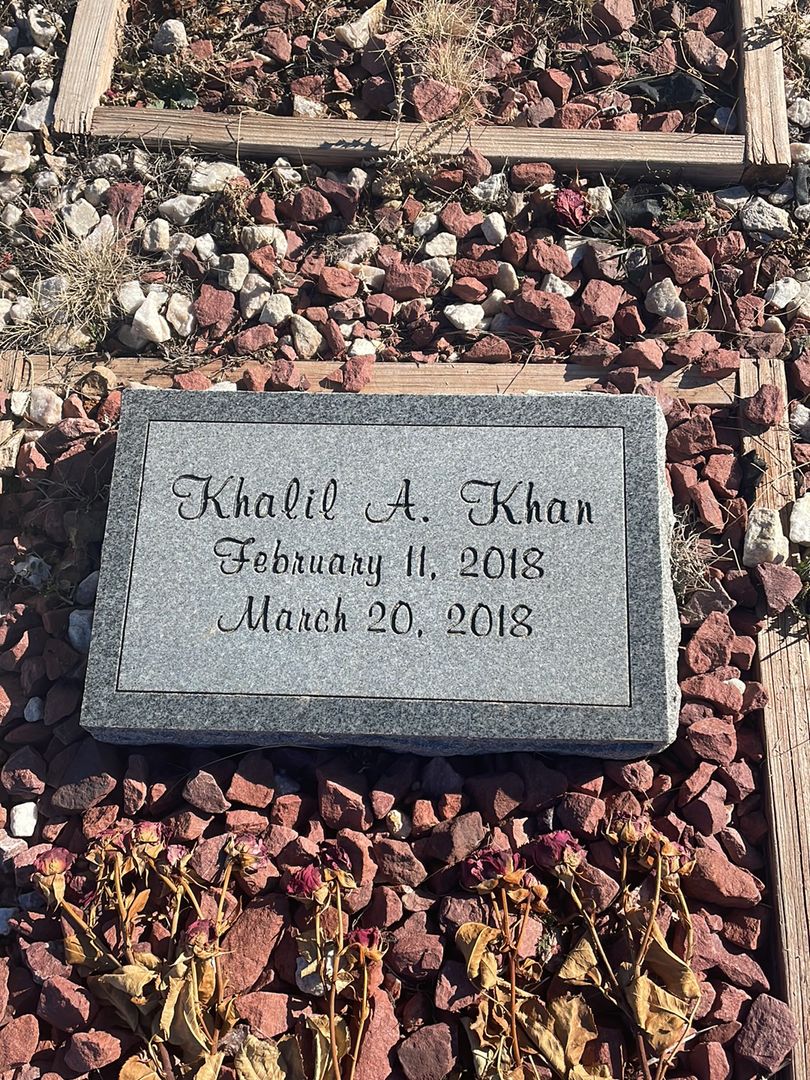 Khalil A. Khan's grave. Photo 1