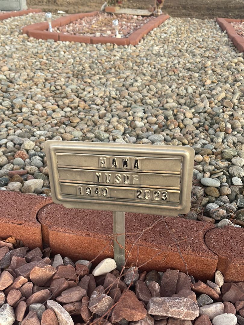 Hawa Yusuf's grave. Photo 1