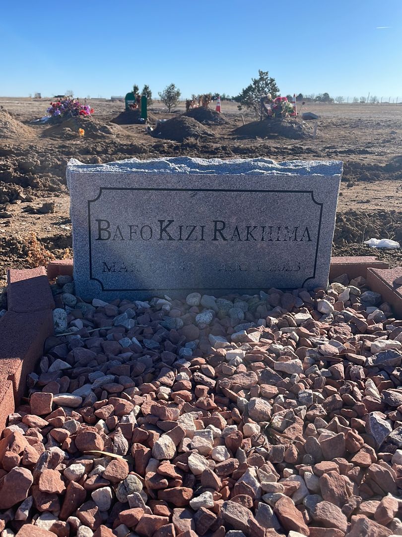 Bafo Kizi Rakhima's grave. Photo 1