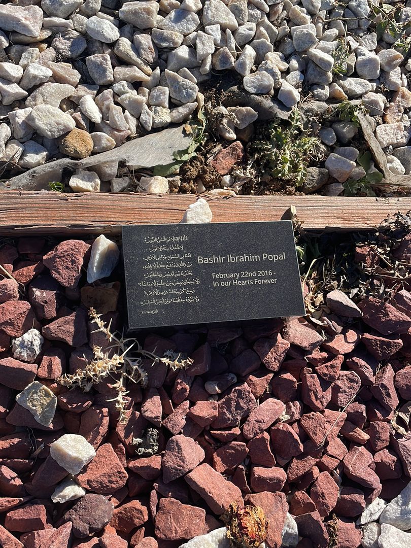 Bashir Ibrahim Popal's grave. Photo 1